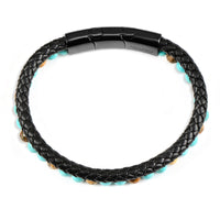 TURQUOISE JASPER LEATHER WRAP