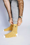 GOLD STRIPED SOCKS