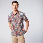 SHORT SLEEVE FLORAL SHIRT