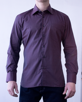 STOKER MAROON PAISLEY CONTRAST SHIRT