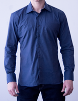 SPIKE  BLUE CONTRAST SHIRT