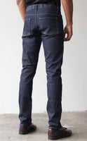 Indigo 5-Pocket Slim Straight Jeans with Stretch