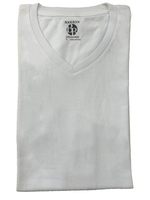 Ultra Comfort Cotton T-Shirt: White V-Neck