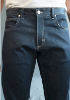 Indigo 5-Pocket Slim Straight Jeans with Stretch