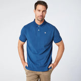 POLO SHIRT PIQUE COTTON FRENCH BLUE