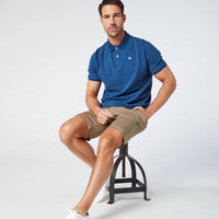 POLO SHIRT PIQUE COTTON FRENCH BLUE