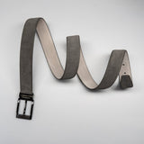 Grey Suede Leather Belt