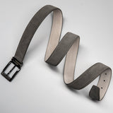 Grey Suede Leather Belt