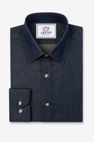 DARK DENIM DRESS SHIRT