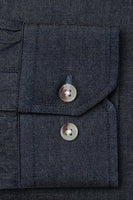 DARK DENIM DRESS SHIRT