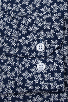 NAVY FLORAL DRESS SHIRT