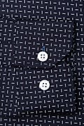 NAVY HASHMARK DRESS SHIRT