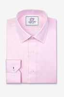 PINK HERRINGBONE DRESS SHIRT