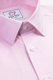 PINK HERRINGBONE DRESS SHIRT