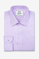 PURPLE HERRINGBONE DRESS SHIRT