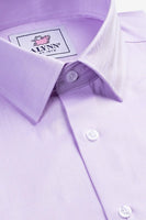 PURPLE HERRINGBONE DRESS SHIRT