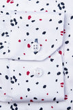 WHITE SPECKLED DRESS SHIRT